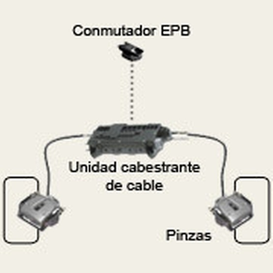 Freno de estacionamiento con cabrestante de cable eléctrico